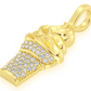 0.15CTW Round Cluster Diamond Ice Cream Pendant  customdiamjewel   