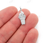0.15CTW Round Cluster Diamond Ice Cream Pendant  customdiamjewel   