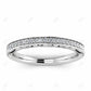 0.23CT Lab Grown Diamond Micro Pave Antique Wedding Band  customdiamjewel 10KT White Gold VVS-EF
