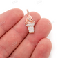 0.15CTW Round Cluster Diamond Ice Cream Pendant  customdiamjewel   