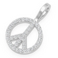 0.25CTW Peace Sign Hip Hop Diamond Pendant  customdiamjewel   