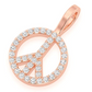 0.25CTW Peace Sign Hip Hop Diamond Pendant  customdiamjewel   