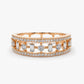 0.50CTW Baguette Cut Natural Diamond Multi Stone Wedding Band  customdiamjewel 10 KT Solid Gold Rose Gold VVS-EF