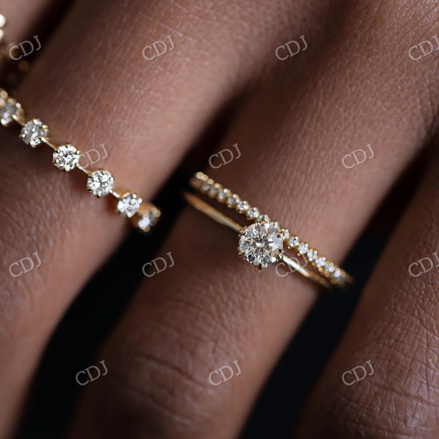 0.30CT Solitaire Round Cut Moissanite Engagement Ring  customdiamjewel   