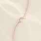 0.07CTW Diamond Half Moon Chain Bracelet  customdiamjewel   