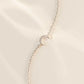 0.07CTW Diamond Half Moon Chain Bracelet  customdiamjewel   