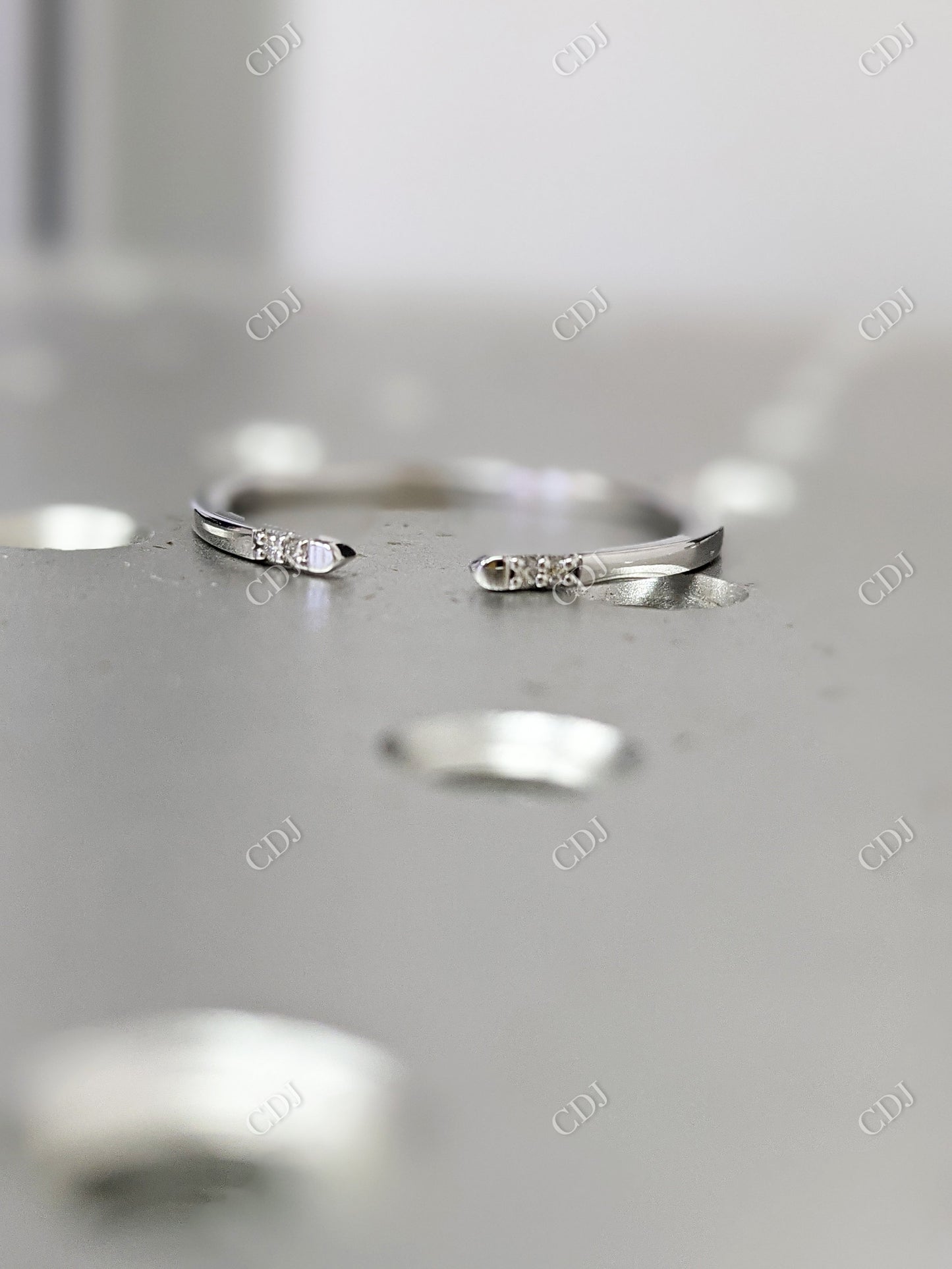 Trillion Diamond Minimalist Ring Set