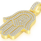 2.00CTW Cluster Diamond Hamsa Pendant  customdiamjewel   