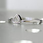 0.15CTW Trillian Shape CVD Diamond Solitaire Engagement Ring  customdiamjewel   