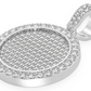 2.00CTW Pave Medallion Hip Hop Pendant  customdiamjewel   