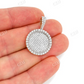 2.00CTW Pave Medallion Hip Hop Pendant  customdiamjewel   