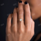 1.5CTW Asscher Cut Moissanite Wedding Ring  customdiamjewel   