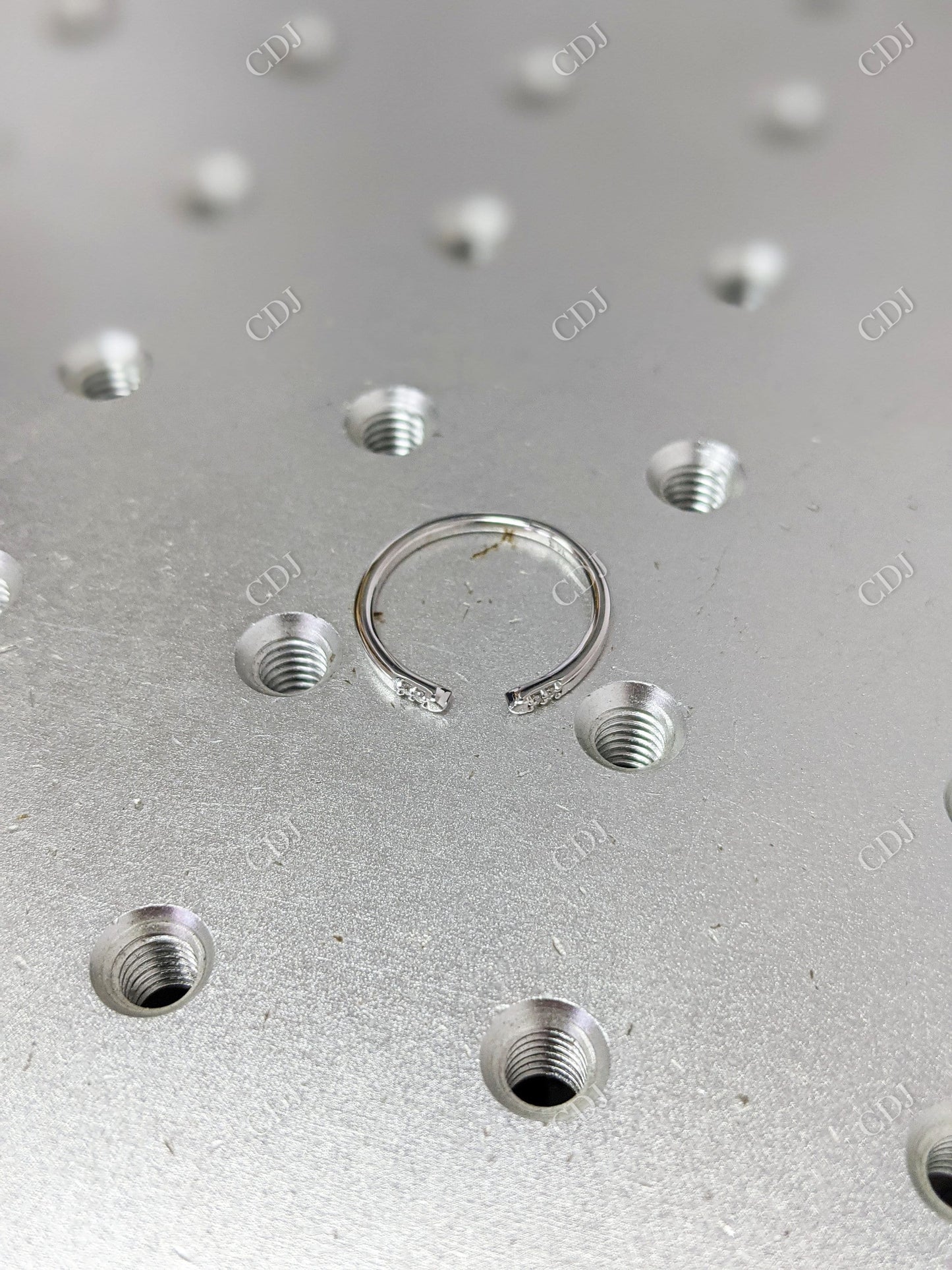 0.05CT Round Cut CVD Diamond Minimalist Adjustable Wedding Band  customdiamjewel   