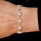 1.75CTW Diamond Cannabis Leaf Bracelet  customdiamjewel   