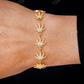 1.75CTW Diamond Cannabis Leaf Bracelet  customdiamjewel   