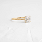 1.5CTW Asscher Cut Moissanite Wedding Ring  customdiamjewel   