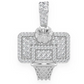 Antique Design Basketball Hoop Diamond Gold Pendant customdiamjewel