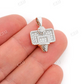 Antique Design Basketball Hoop Diamond Gold Pendant customdiamjewel