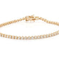 Customised Yellow Gold Prong Set Tennis Bracelet hip hop jewelry customdiamjewel   