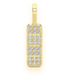 0.25CTW Round Pave Diamond Hip Hop Pendant  customdiamjewel   