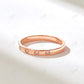 0.05CTW Round Five Stone Lab Grown Diamond Minimalist Wedding Band  customdiamjewel 10KT Rose Gold VVS-EF