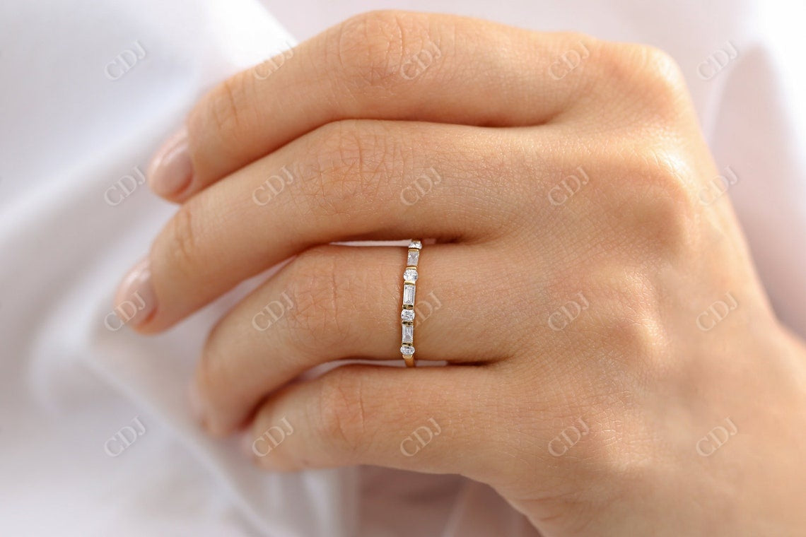 0.27 CTW Alternating Lab Grown Diamond Wedding Band  customdiamjewel   