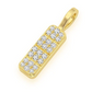 0.25CTW Round Pave Diamond Hip Hop Pendant  customdiamjewel   