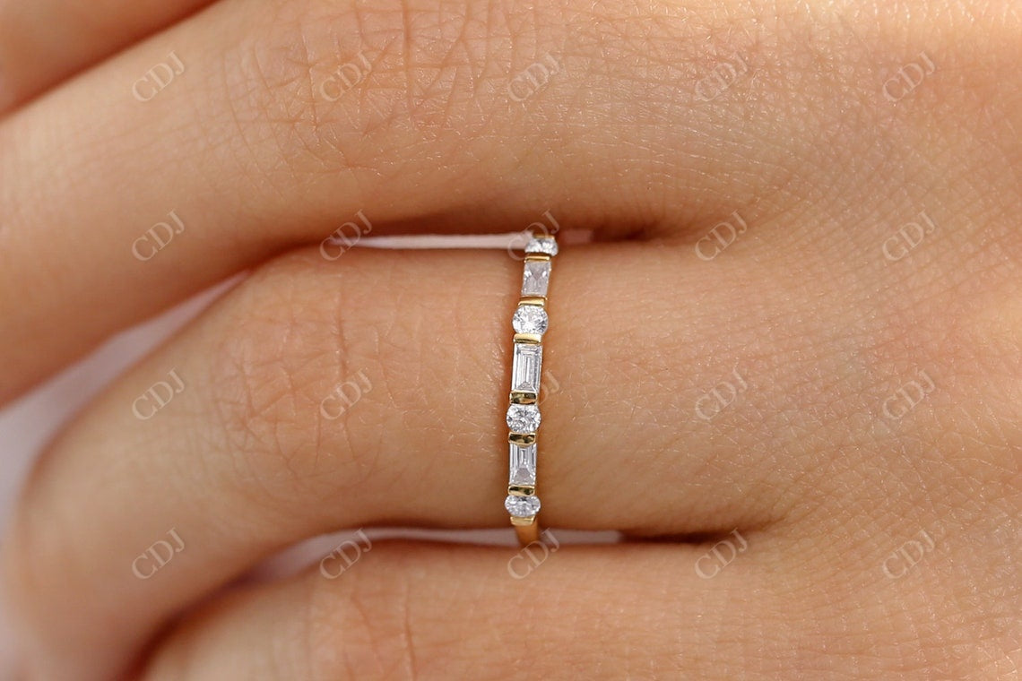 0.27 CTW Alternating Lab Grown Diamond Wedding Band  customdiamjewel   