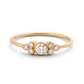 0.25 CTW Brilliant Cut Lab Grown Diamonds Ring  customdiamjewel 10KT Rose Gold VVS-EF