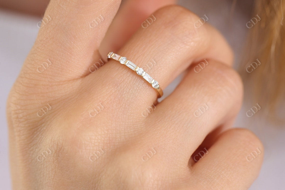 0.27 CTW Alternating Lab Grown Diamond Wedding Band  customdiamjewel   