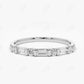 0.27 CTW Alternating Lab Grown Diamond Wedding Band  customdiamjewel 10KT White Gold VVS-EF