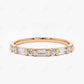 0.27 CTW Alternating Lab Grown Diamond Wedding Band  customdiamjewel 10KT Rose Gold VVS-EF
