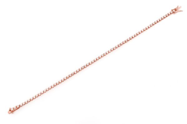 Customised Yellow Gold Prong Set Tennis Bracelet hip hop jewelry customdiamjewel   