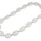 Diamond White Gold Plated Mariner Link Necklace  customdiamjewel   