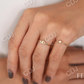 14K Gold North Star Round Real Diamond Wedding Ring  customdiamjewel   