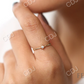 14K Gold North Star Round Real Diamond Wedding Ring  customdiamjewel   