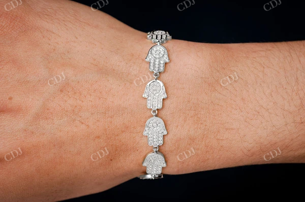 2.75CTW Hamsa Eternity Diamond Bracelet  customdiamjewel   