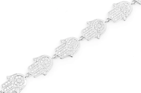 2.75CTW Hamsa Eternity Diamond Bracelet  customdiamjewel   