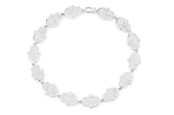 2.75CTW Hamsa Eternity Diamond Bracelet  customdiamjewel   