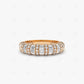 0.80CTW Lab Grown Baguette Diamond Women's Wedding Band  customdiamjewel Sterling Silver Rose Gold VVS-EF
