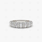 0.80CTW Lab Grown Baguette Diamond Women's Wedding Band  customdiamjewel Sterling Silver White Gold VVS-EF