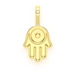 Solid Gold Hamsa Pendant  customdiamjewel   