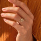 0.04CTW Pave Real Diamond Sun Engagement Ring  customdiamjewel   
