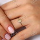 14k Gold Single Diamond Hamsa Wedding Ring  customdiamjewel   
