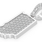 0.33CTW Indiana State Diamond Hip Hop Pendant  customdiamjewel   