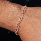 1.85CTW Diamond Paper Clip Bracelet  customdiamjewel   