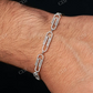 1.85CTW Diamond Paper Clip Bracelet  customdiamjewel   