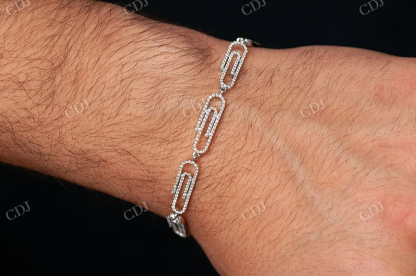1.85CTW Diamond Paper Clip Bracelet  customdiamjewel   