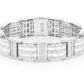 2 Row Baguette & Round Diamond Bracelet  customdiamjewel   
