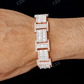 23.50CTW 2 Row Baguette & Round Diamond Bracelet  customdiamjewel   